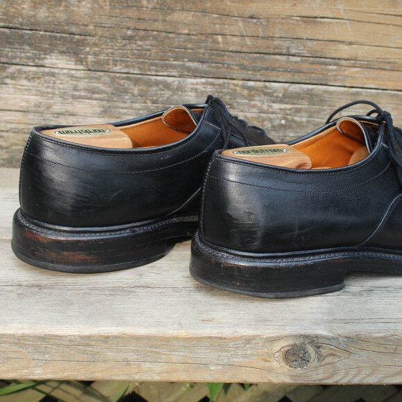 GUC, Allen Edmonds 'Hillcrest' Black Leather Derby, Men's 9.5 D, Made in USA - Picture 7 of 14